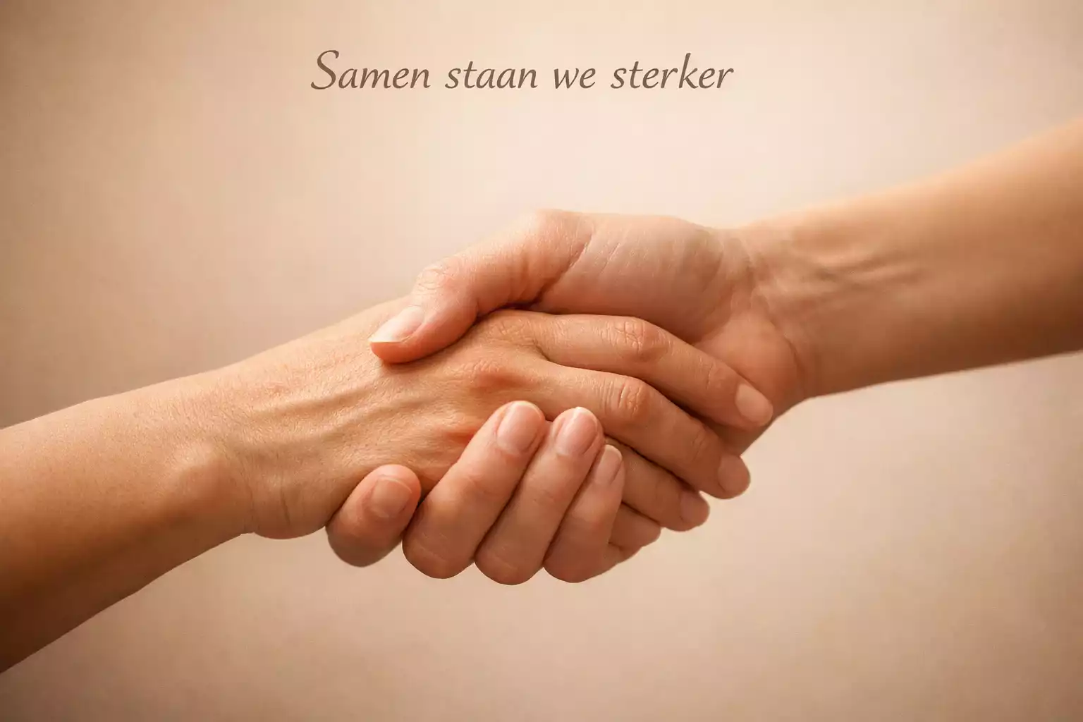 Ondersteunende hand reikt naar persoon die hulp zoekt bij gokproblemen